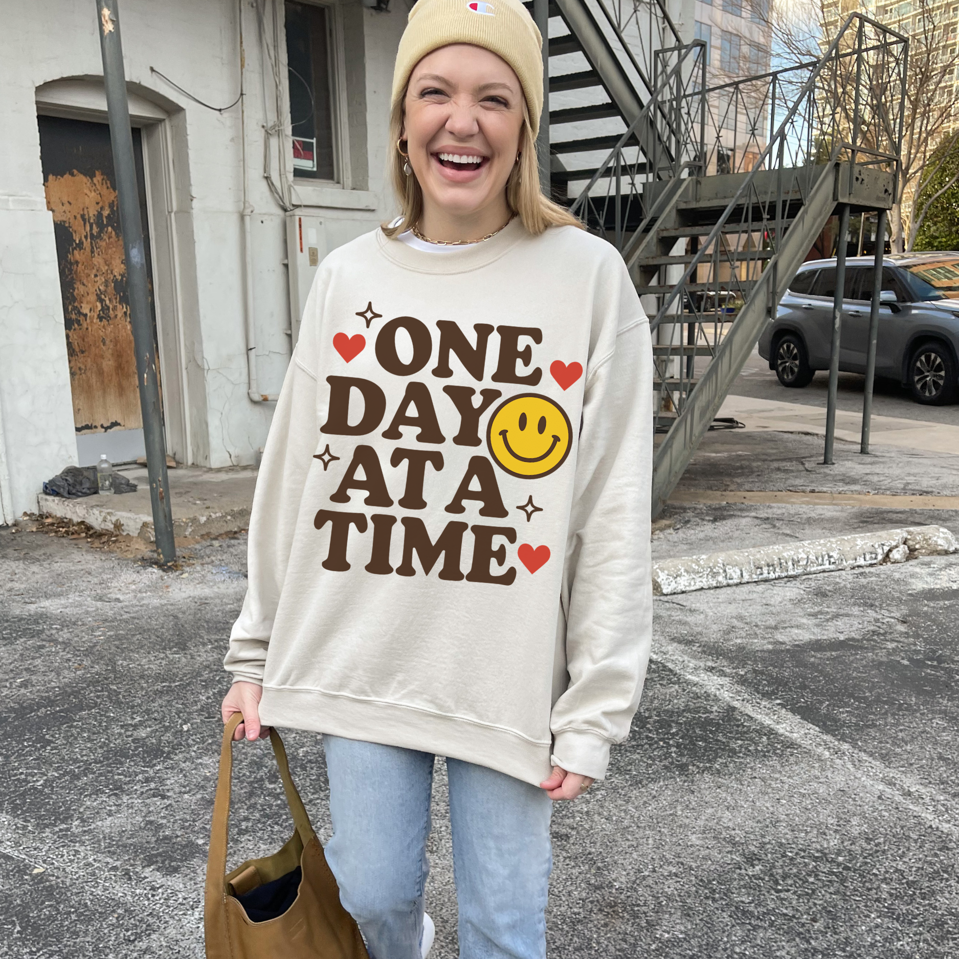 One Day At A Time Crewneck
